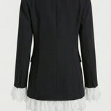 Era - Black Lace Spliced Blazer