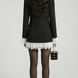 Era - Black Lace Spliced Blazer