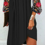 Camille | Elegant Dress with Floral Sleeves