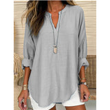 N&L - Chic V-Neck Blouse Alicia