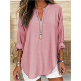 N&L - Chic V-Neck Blouse Alicia