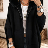 P|H - Cozy Hooded Knit Cardigan Sandra