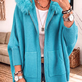 P|H - Cozy Hooded Knit Cardigan Sandra