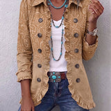 Crestelle | Western Pattern Print Ruffle Jacket