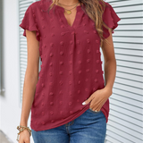 N&L - Chic Patchwork Ruffle Blouse Kari