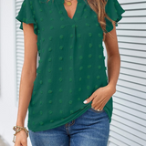 N&L - Chic Patchwork Ruffle Blouse Kari