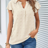 N&L - Chic Patchwork Ruffle Blouse Kari